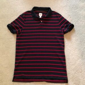 Lands End men’s medium short sleeve shirt Black and Red